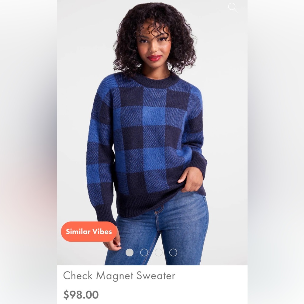 Princess Highway ModCloth “Check Magnet” Sweater